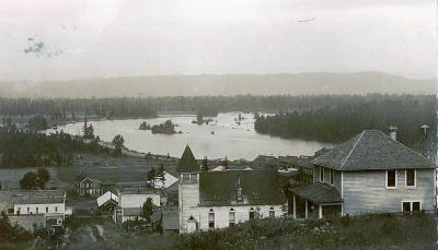Downtown Troutdale Looking North c1917