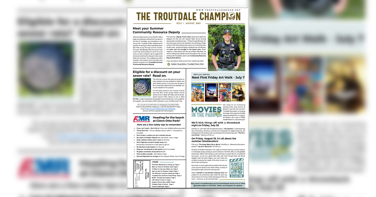 The Champion July August 2023 Troutdale OR