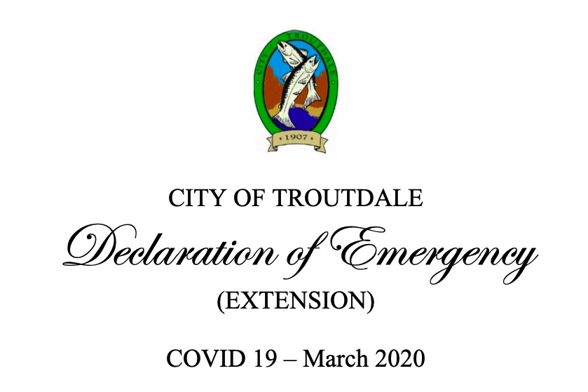 Mayor Ryan Extends State of Emergency in Troutdale Troutdale OR