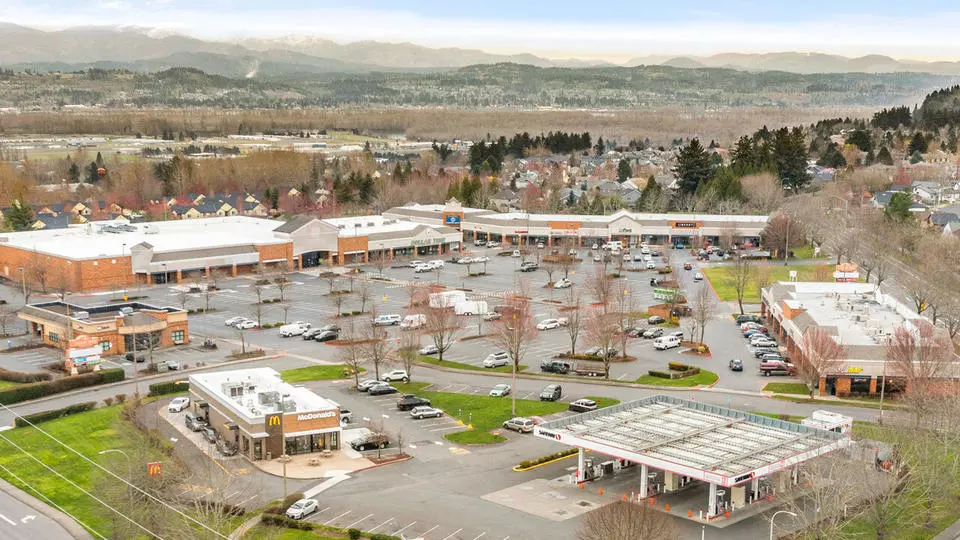 Aerial view of Cherry Park Market Center
