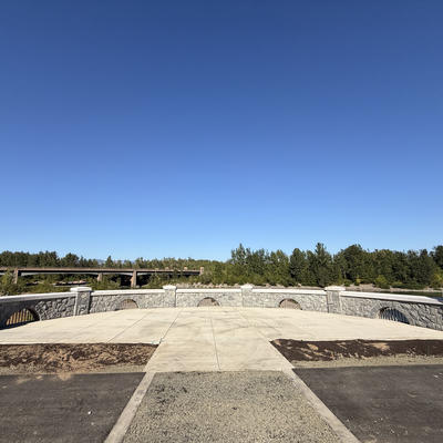 Overlook of Sandy River in Sharon Nesbit Heritage Park