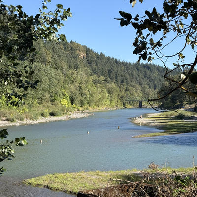 View of the Sandy River in Sharon Nesbit Heritage Park