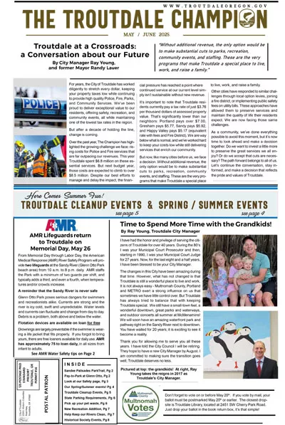 Click to open the latest edition of The Troutdale Champion