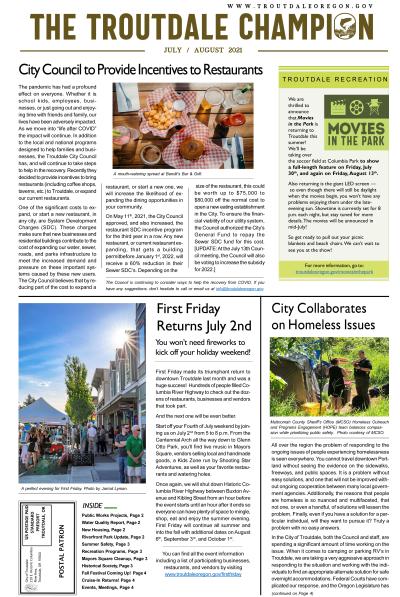 The Troutdale Champion - July/August 2021