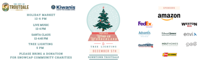 Troutdale Wind-er Wonderland. December 5, 12pm-6pm
