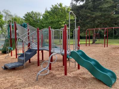 Play structure at Kiku Park