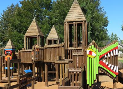 A view of the original Imagination Station prior to the 2016 fire.