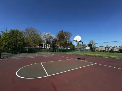 Basketball court at Weedin Park in Troutdale