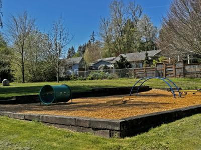 Kids play area at Weedin Park in Troutdale