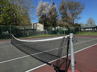 Tennis court at Weedin Park in Troutdale