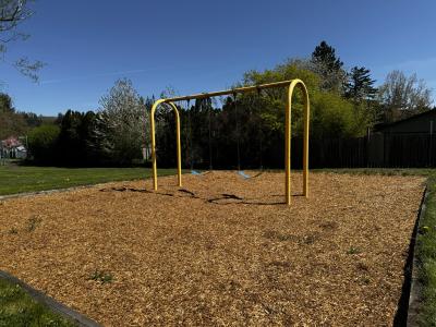 Swings at Weedin Park in Troutdale