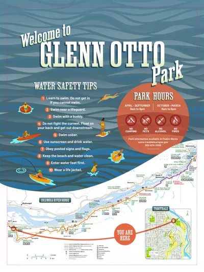 Welcome to Glenn Otto Park Sign