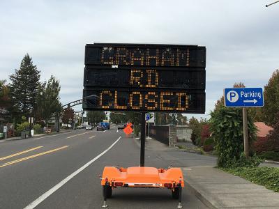 graham2.jpg Graham Road is scheduled to be closed this weekend as crews demolish the old I-84 bridge.