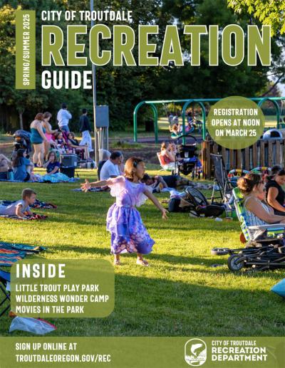 Click to open the Troutdale Spring Summer 2025 Recreation Guide