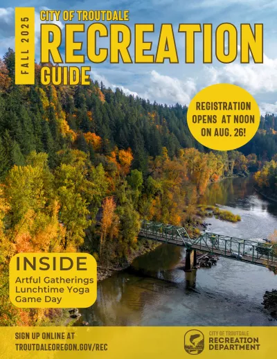 Click to open the Troutdale Fall 2025 Recreation Guide