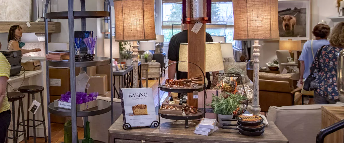 Interior view of Celebrate Me Home in downtown Troutdale