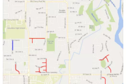 Locations where work will be completed this summer.