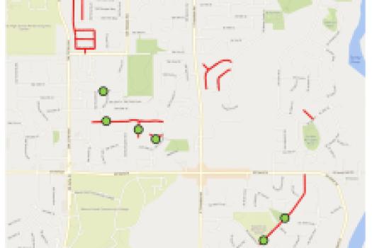 Troutdale Pavement Maintenance 2026 Digout Locations