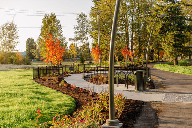 Benches at Sharon Nesbit Heritage Park